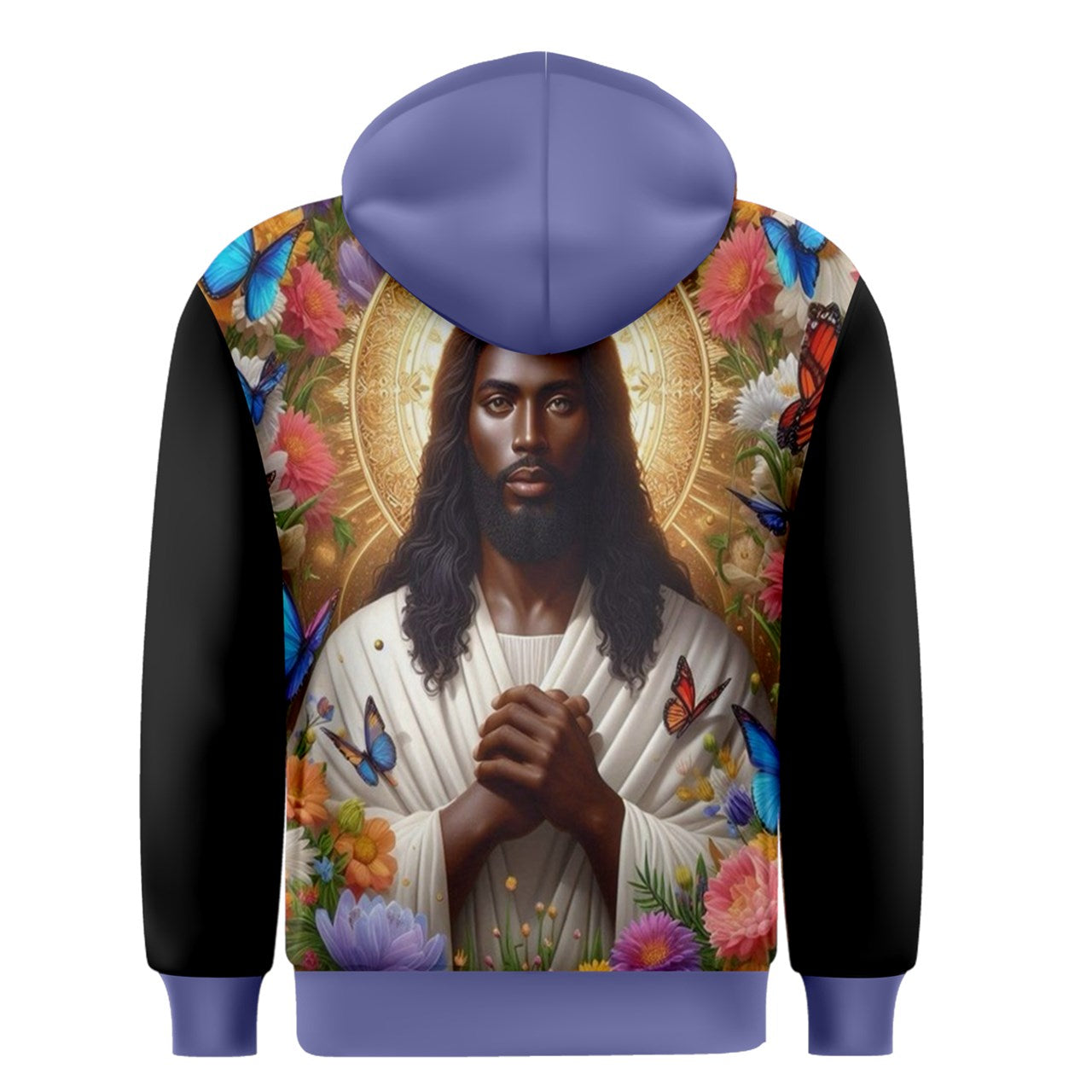 The Last Supper Purple Zipper Hoodie