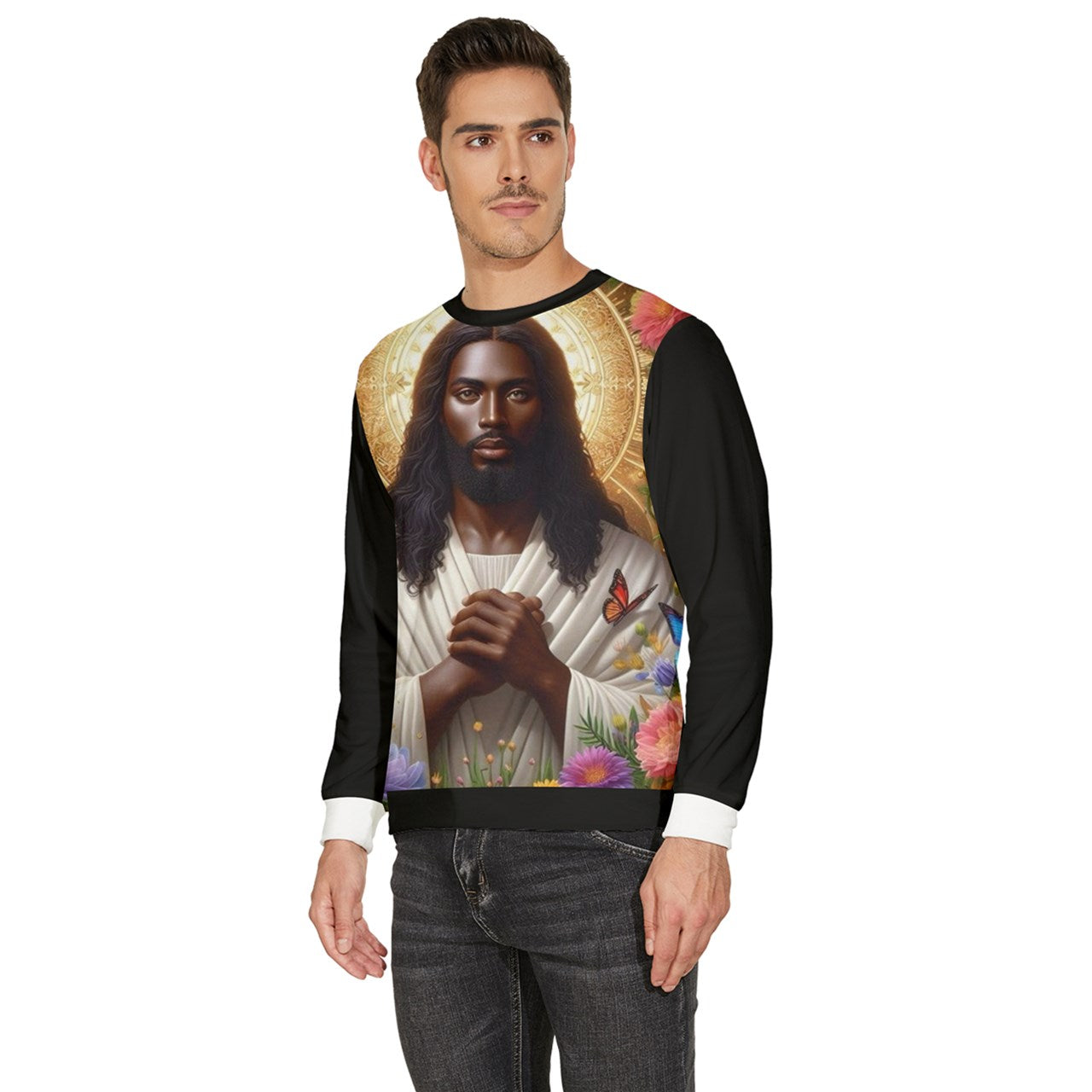 The Last Supper Black Va Lure Fleece Sweater