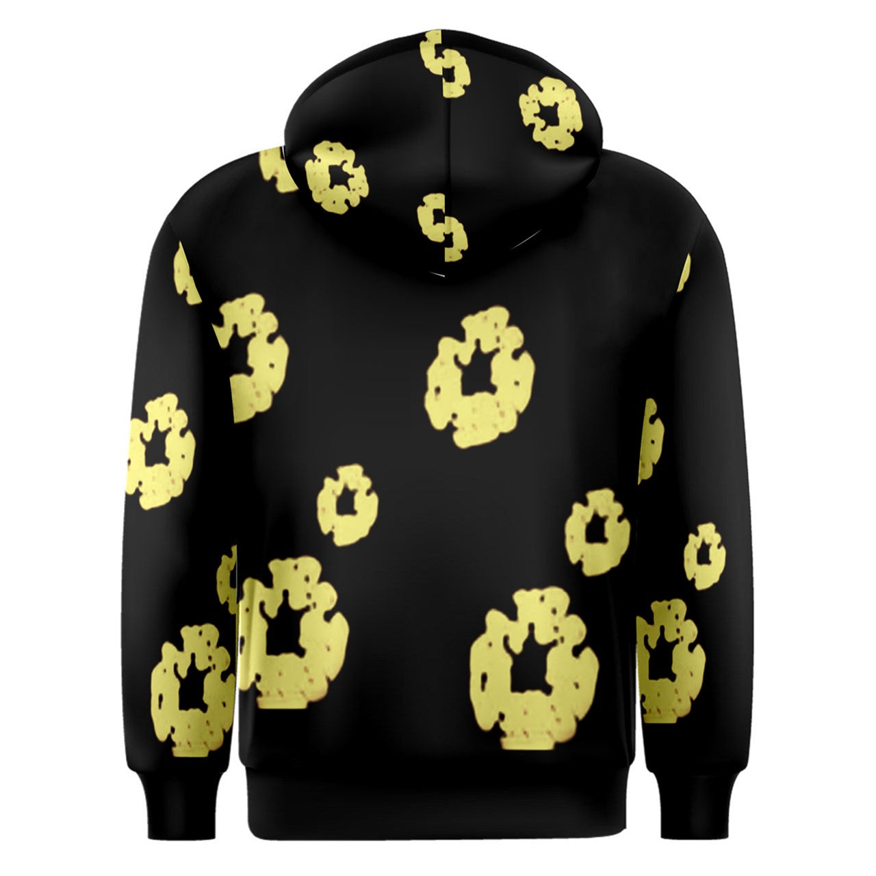 Tears Of Cotton Black & Gold Overhead Hoodie