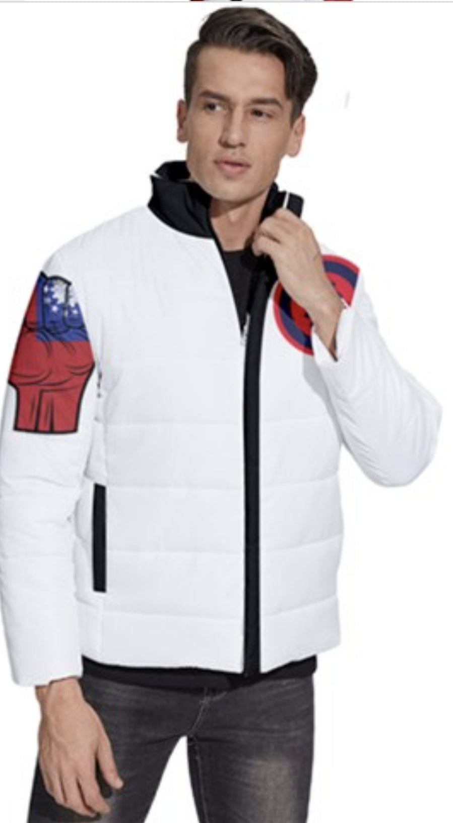 Burma Bitcoin Puffer Bubble Jacket Coat For Daniel